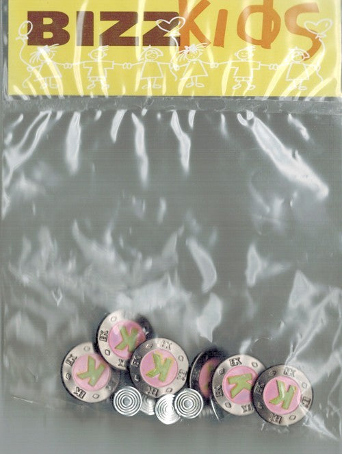 Inslagknoop metaal rose met K 5st