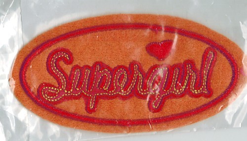 Applicatie Supergirl 11cm oranje