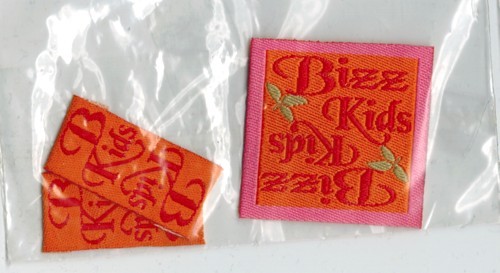 Applicatie Bizz Kids 1x35*35+2x30*15mm oranje