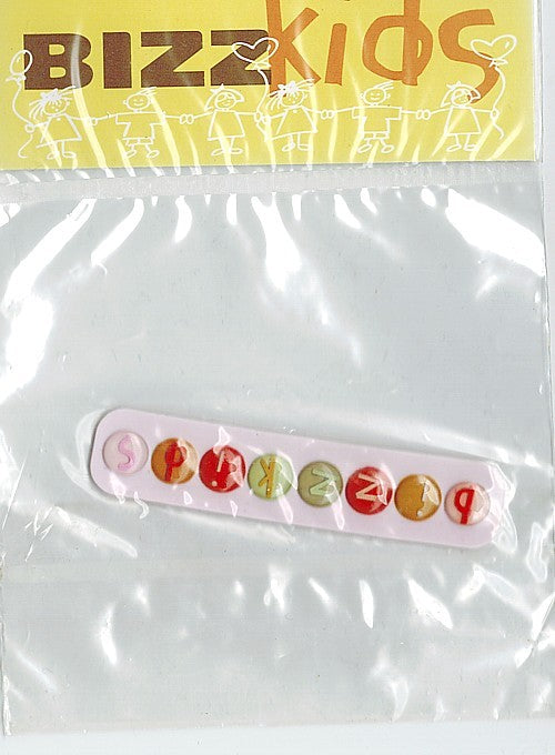 Applicatie BizzKids 15x70mm rose