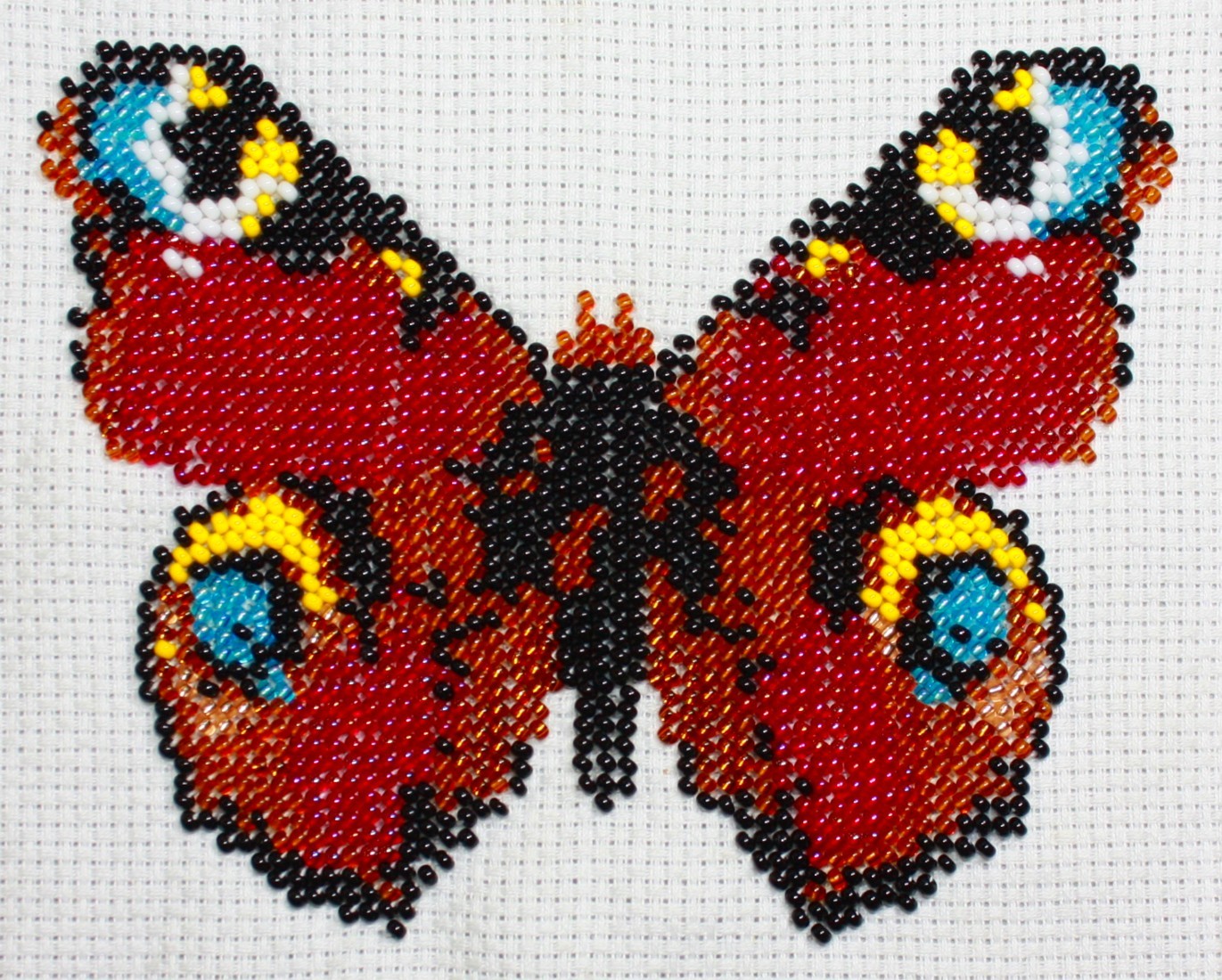 Borduurpakket dagpauwoog 11x14cm