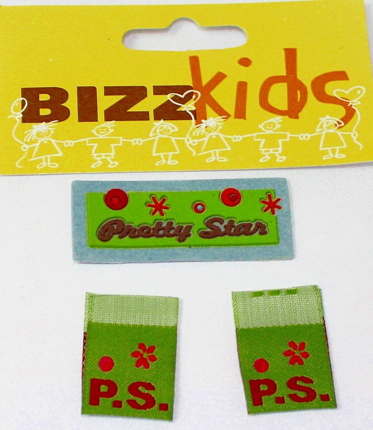 Applicaties Pretty star 1x45mm en 2x20mm groen