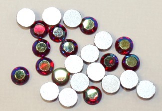 Imitatie plaksteen 5mm toermalijn rood AB 25