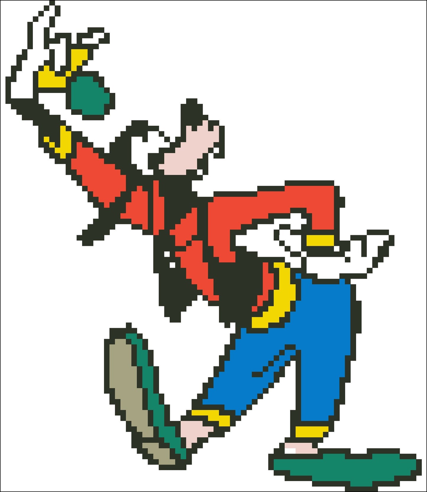 Borduurpakket Goofy 14x15cm