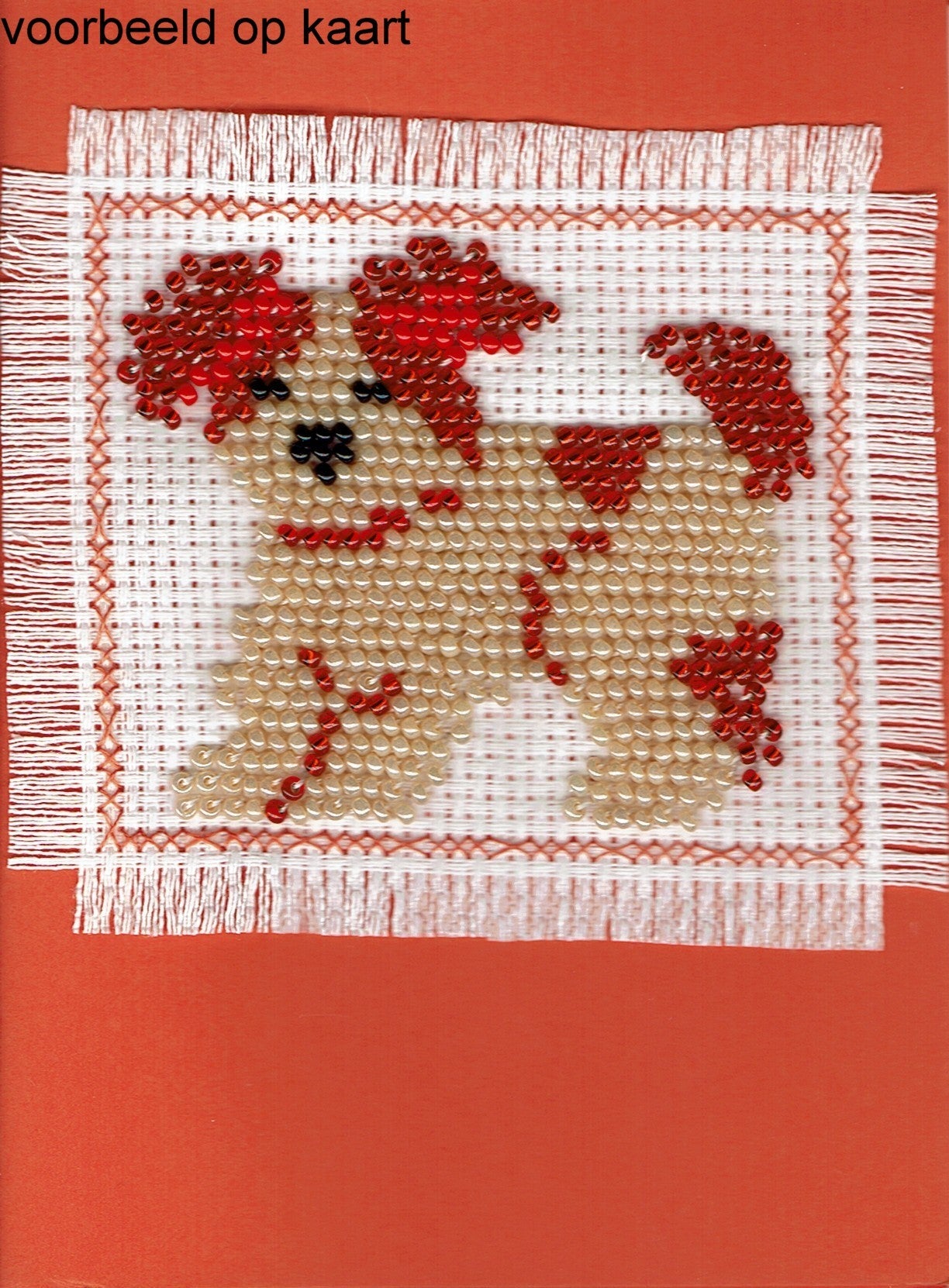 Borduurpakket puppy 7x8cm.cm.