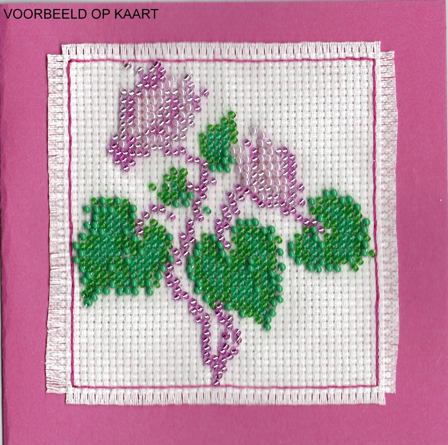 Borduurpakket cyclaam rose 9x10cm