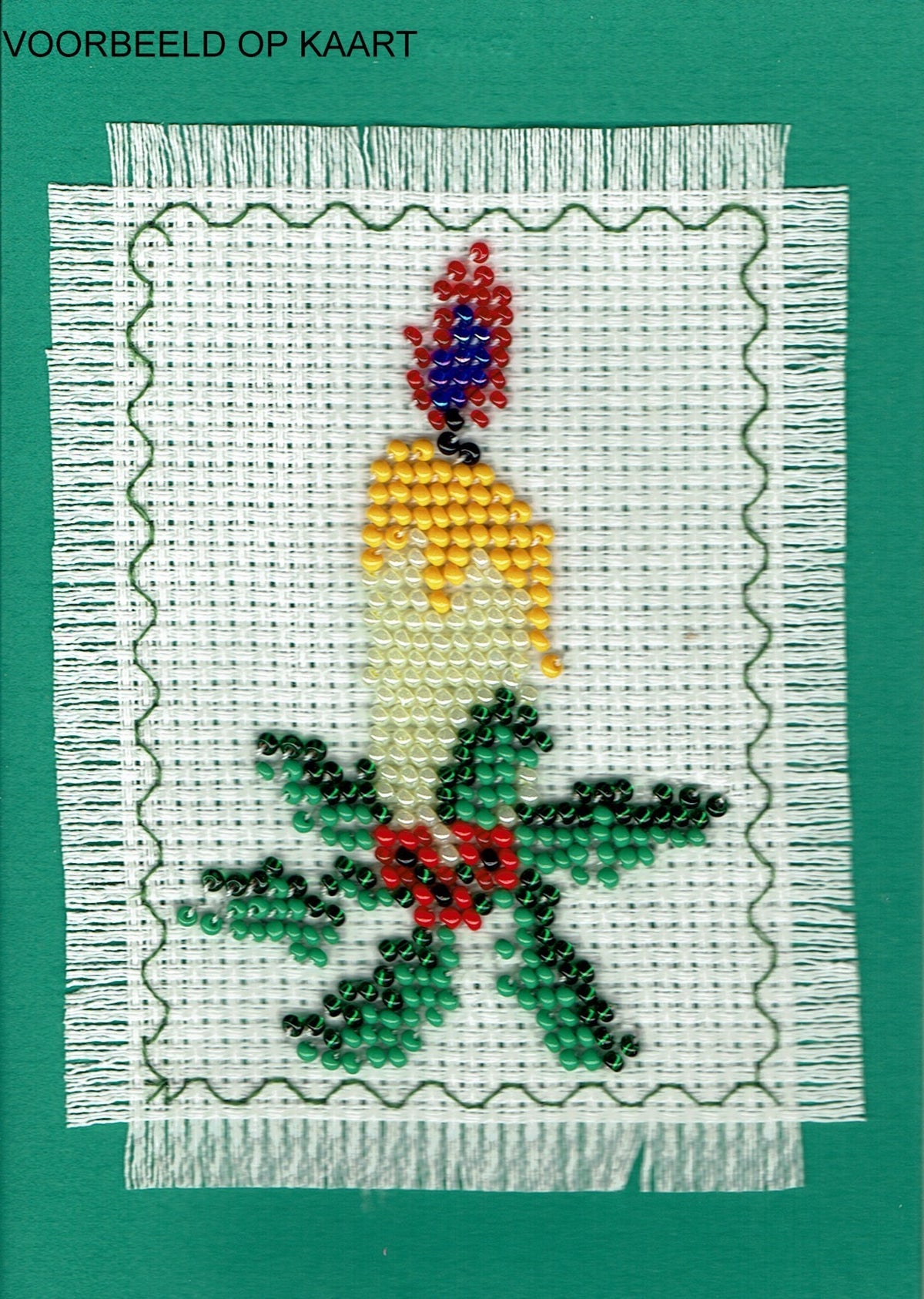 Borduurpakket Kaars 7x10cm