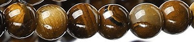 Edelsteen 8mm tijgeroog ca.38cm