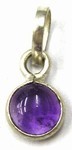 Hanger 11mm zilver met blauwe steen