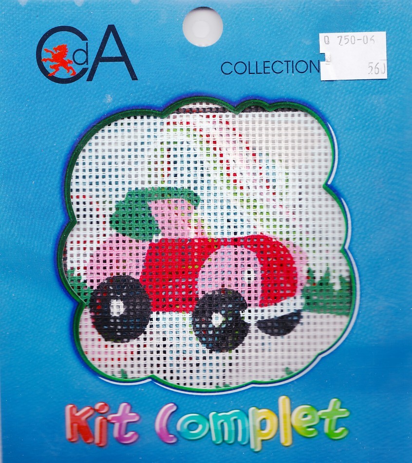 Borduurpakket auto10x10cm