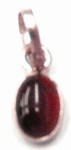 hanger 11mm zilver met topaas