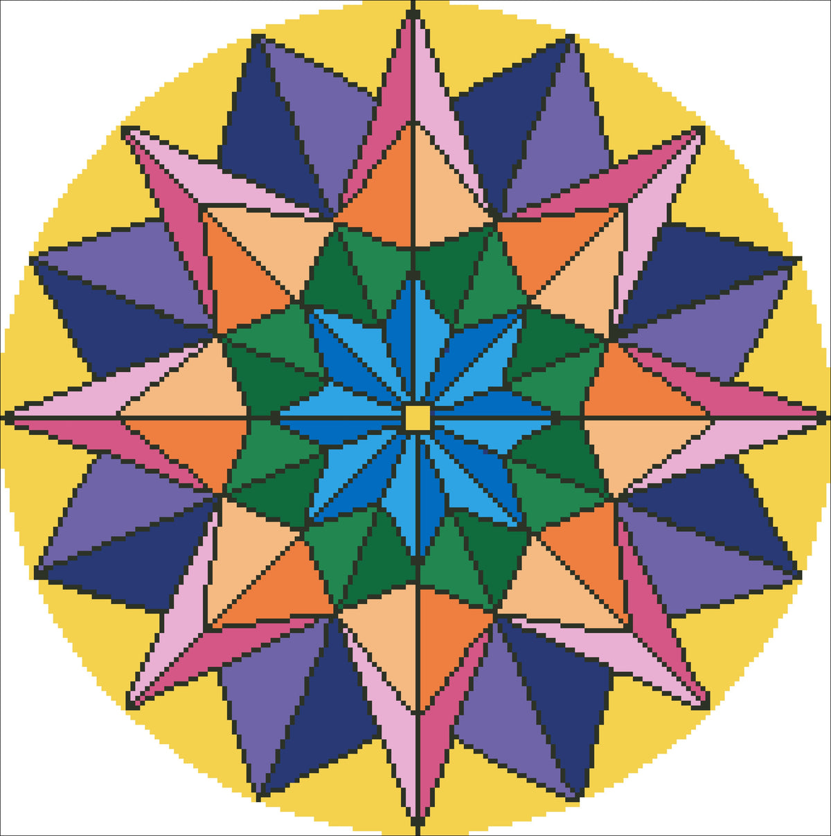 Mandala 38x38cm