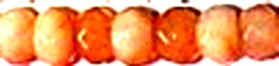 Facetkr disc 3x4,5 orange white ca 110st