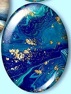 Cabochon 30x40mm agate geode foto