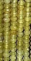 Facetkr disc 3x4,5 gele laspis ca 110st