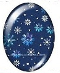 Cabochon 18x25mm wintermotieven