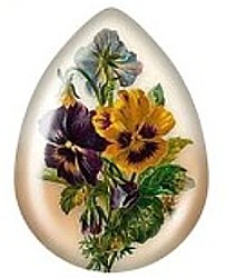 Cabochon druppelvorm 18x25mm bloemen