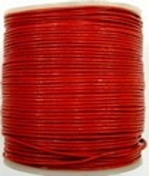 Leerveter 1,5 mm bruinrood per meter