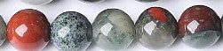 Edelsteen 6mm african blood stone ca.38cm