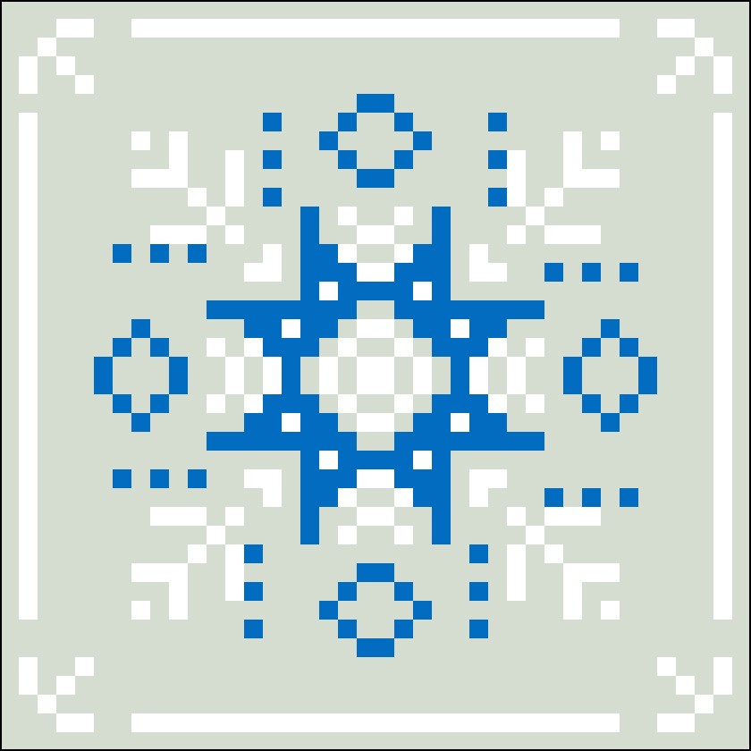Bordurpakket sneeuwster 9x9cm