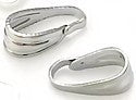 Hangoog 2x6mm zilverkl. 10st