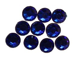 kunststof plaksteen 8mm capriblauw 10st