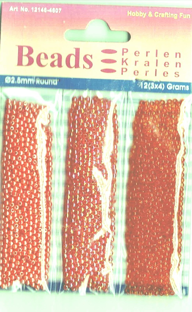 Trio kunststofparels 2,5mm oranje