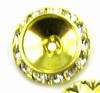 schuine rondel 20x15mm goudkl. 2 stuks