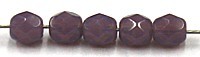Facetkraal 4mm tr. opaal amethist 50st.