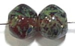 Facetkraal 8mm amethist silver travertin 25st.