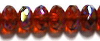 Facetkr. disc 4x6mm donker topaasbruin AB 50st.