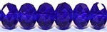 Facetkr disc 4,5x6 d.kobalt str. 41cm ca 100 kr.