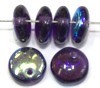 Lentils 6mm hangend transp. tanzanite 50st.