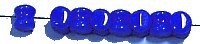 Diabolokraal 5mm opaque blauw 50st.