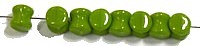 Diabolokraal 5mm opaque olijfgroen 50st.