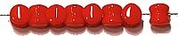 Diabolokraal 5mm opaque rood 50st.