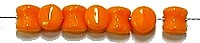Diabolokraal 5mm opaque oranje 50st.