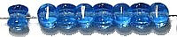 Diabolokraal 5mm transp. l.blauw 50st.
