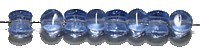 Diabolokraal 5mm transp. blauw 50st.