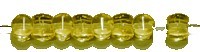 Diabolokraal 5mm transp. honinggeel 50st.