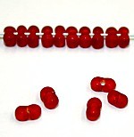 Farfalle 2x4mm licht siamrood mat 25gr