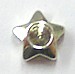 Metalen kraal 6mm ster voor 3mm similisteen 10st