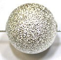 Metalen kraal 14mm hol diamante 2st.
