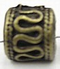 Metalen kraal gat 4mm 10x10mm oudgoudl. 5st.