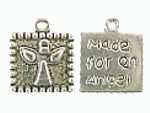 Bedel 13,5mm vierkant MADE FOR AN ANGEL 2st.