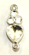 Tussenst. 31x12mm 3mm simili + 9mm hart per stuk