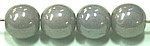 Glaskralen 4mm grijs parelmoer ca.130 stuks