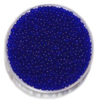 Rocailles 11/0 mix transp. blauw 25gr.