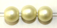 Glasparels 8mm mat creme 20st.