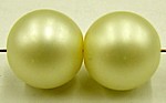Glasparels 10mm mat creme 10st.